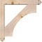 Ekena Millwork Westlake Arts and Crafts Smooth Bracket w/ Offset Brace, Douglas Fir, 5 1/2"W x 34"D x 34"H BKT0604X34X34WTL03SDF - alternate 4